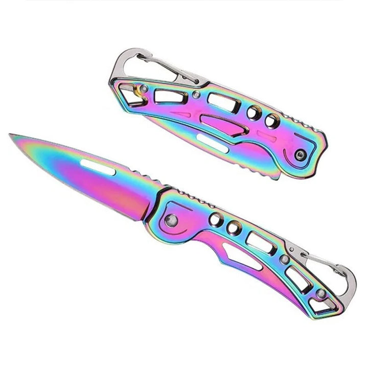 Folding Fruit Knife, Stainless Steel Outdoor Knife with Non-slip Handle for Kitchen Accessories Pocket Knife,HH-AA101