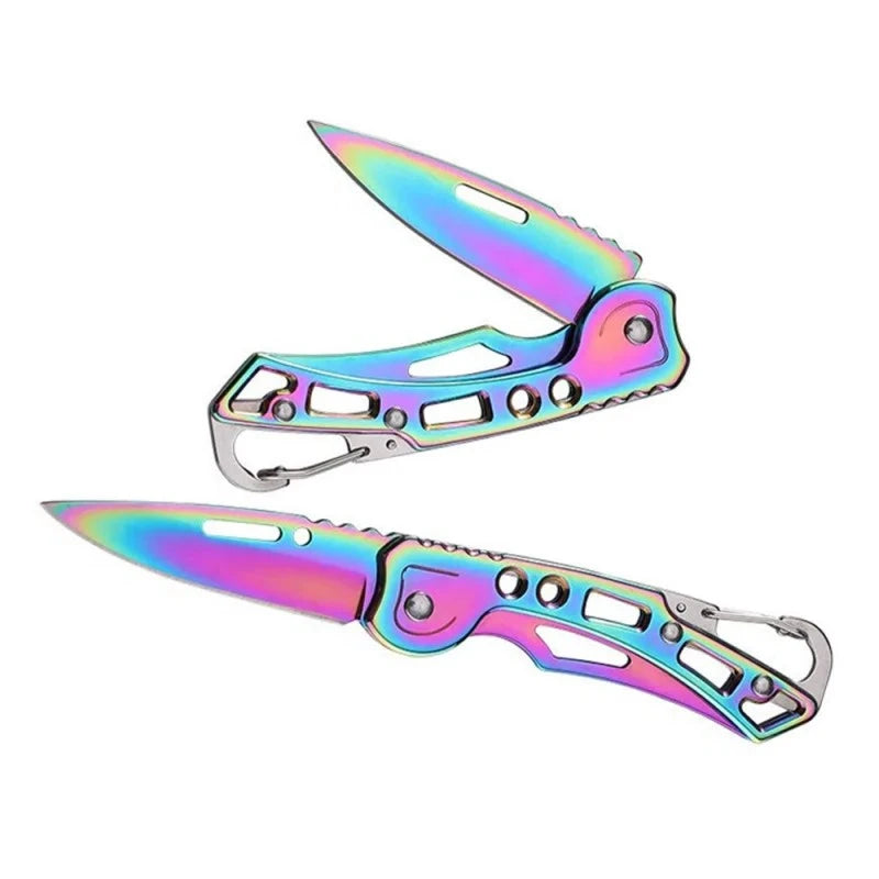 Folding Fruit Knife, Stainless Steel Outdoor Knife with Non-slip Handle for Kitchen Accessories Pocket Knife,HH-AA101