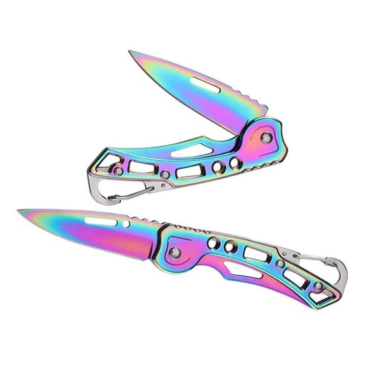 Folding Fruit Knife, Stainless Steel Outdoor Knife with Non-slip Handle for Kitchen Accessories Pocket Knife,HH-AA101