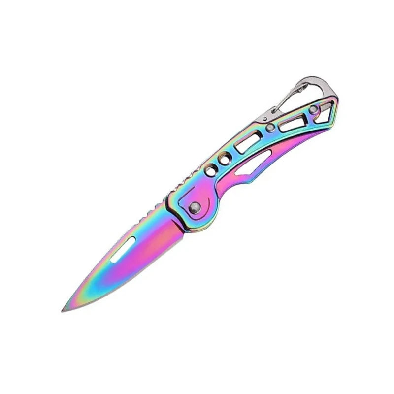 Folding Fruit Knife, Stainless Steel Outdoor Knife with Non-slip Handle for Kitchen Accessories Pocket Knife,HH-AA101