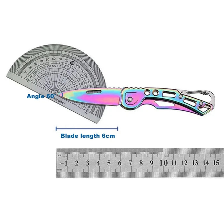 Folding Fruit Knife, Stainless Steel Outdoor Knife with Non-slip Handle for Kitchen Accessories Pocket Knife,HH-AA101