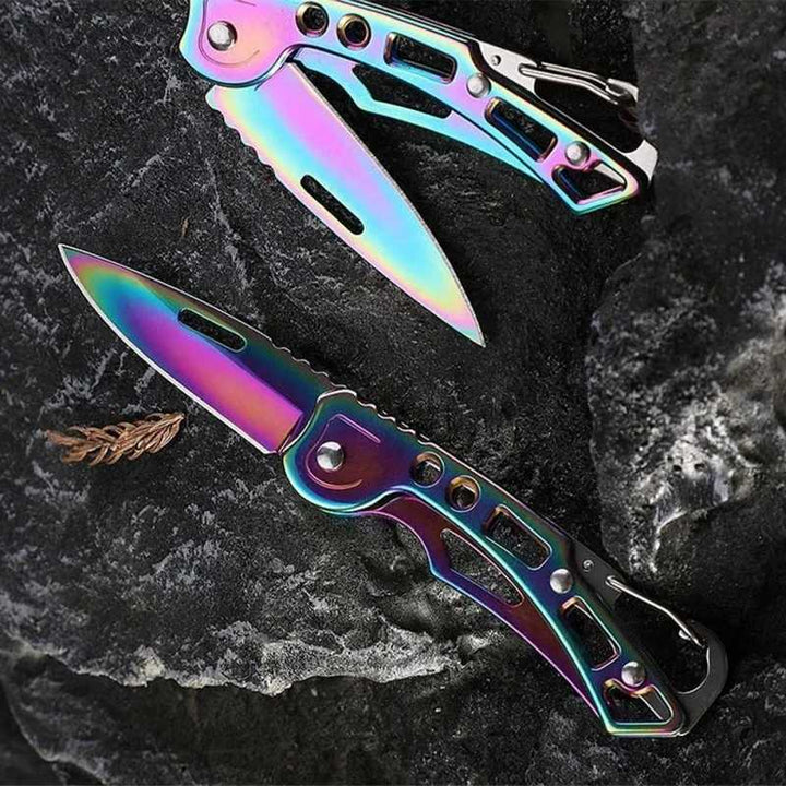 Folding Fruit Knife, Stainless Steel Outdoor Knife with Non-slip Handle for Kitchen Accessories Pocket Knife,HH-AA101