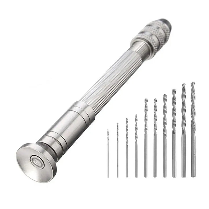 10-Piece Precision Mini Drill Set for Jewelry, Wood, Plastic, and Crafting Projects,HH-AA18