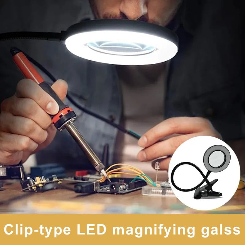 Magnifying LED Desk Lamp-2
