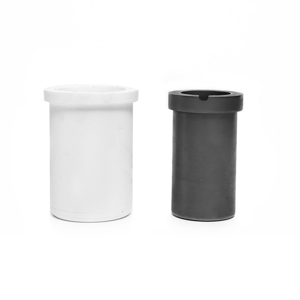 Two-pack of high-quality black and white graphite crucibles, HH-CH01