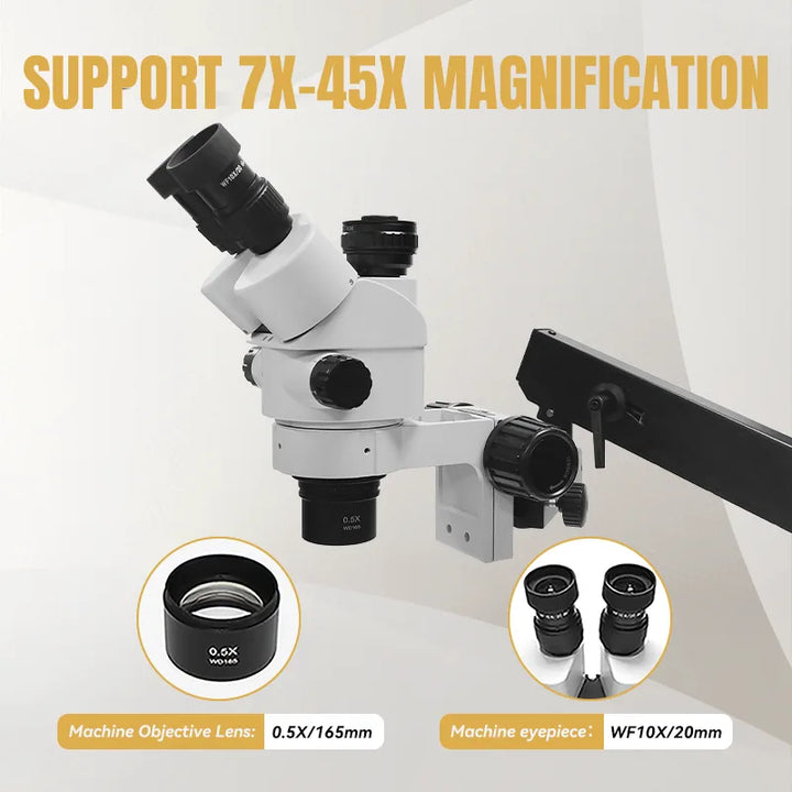 Katway LCD Digital Trinocular Microscope Stereo Zoom,7X-45X Magnification,HH-MH01B