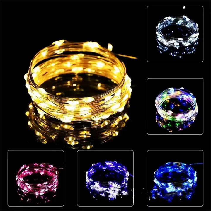Copper & Silver LED Fairy Lights-2