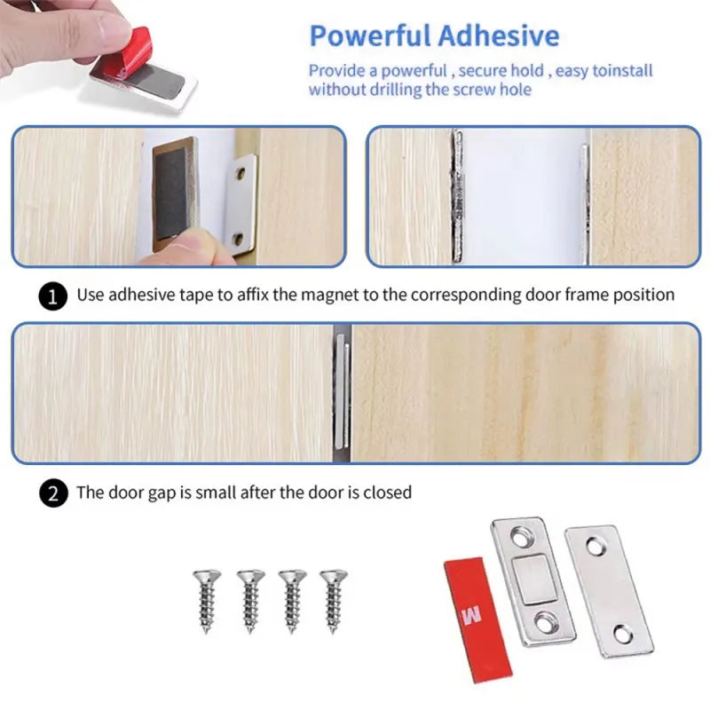 Cabinet label with invisible adhesive-2