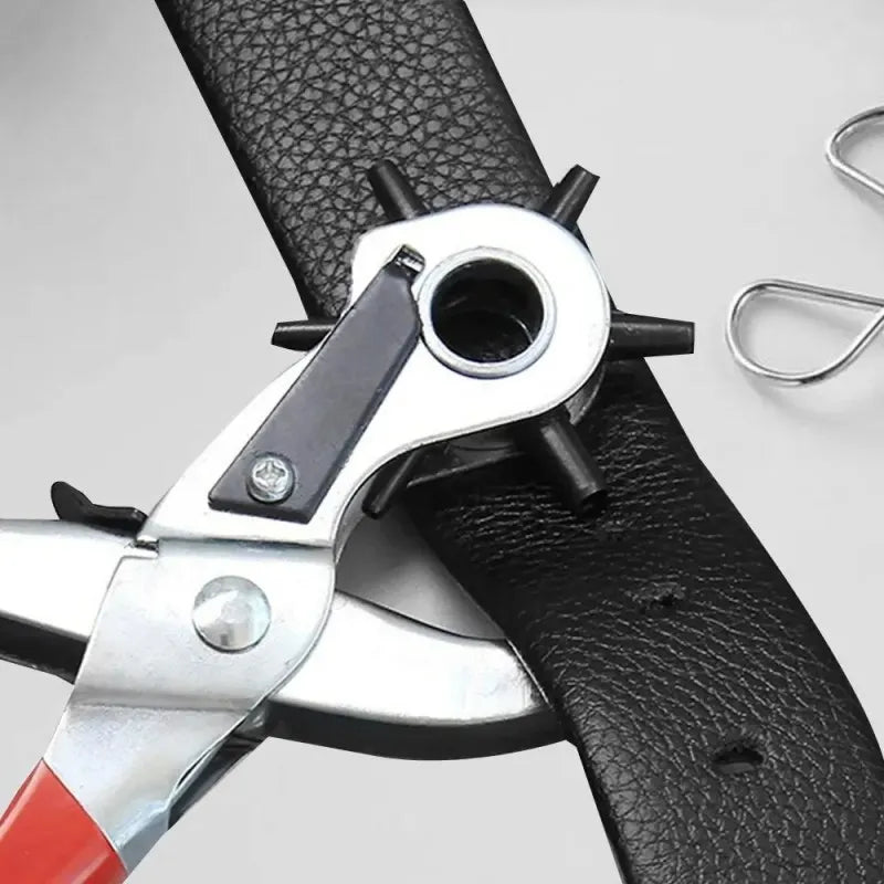 Heavy-Duty Carbon Steel Leather Hole Punch Tool for Crafting and Belt Making,HH-AA21
