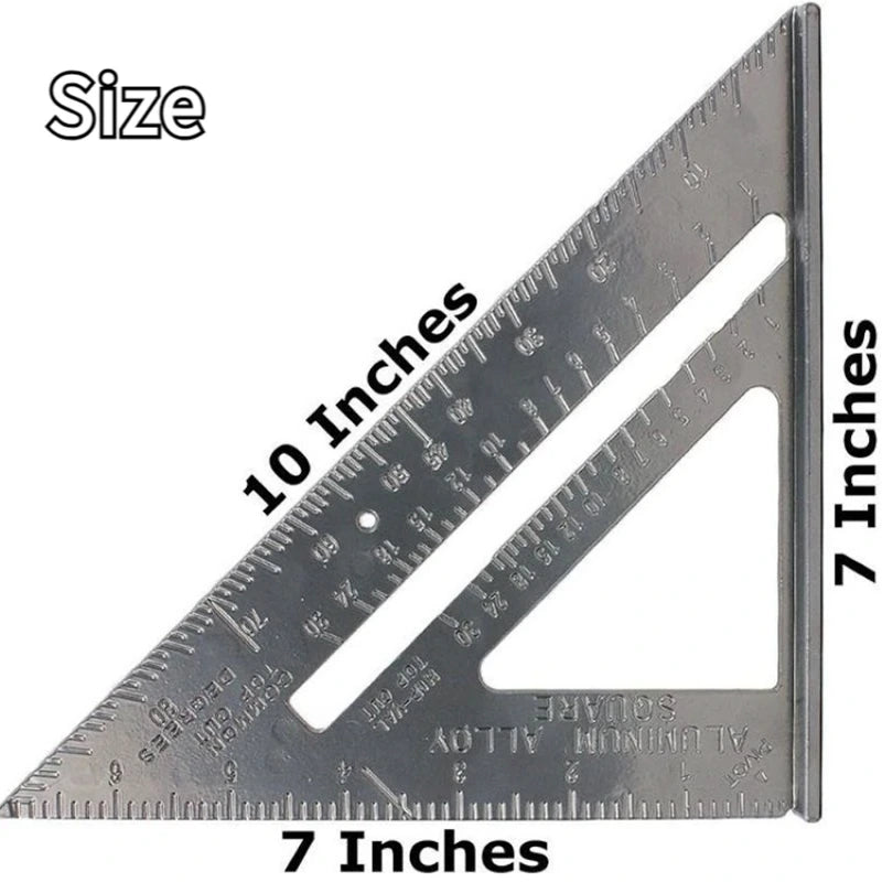 Aluminum Alloy Triangle Ruler-6