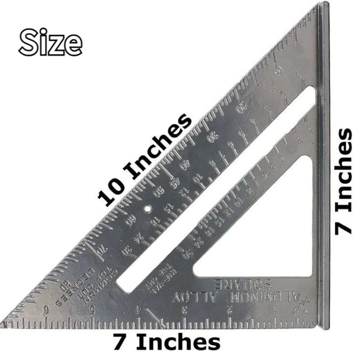 Aluminum Alloy Triangle Ruler-6