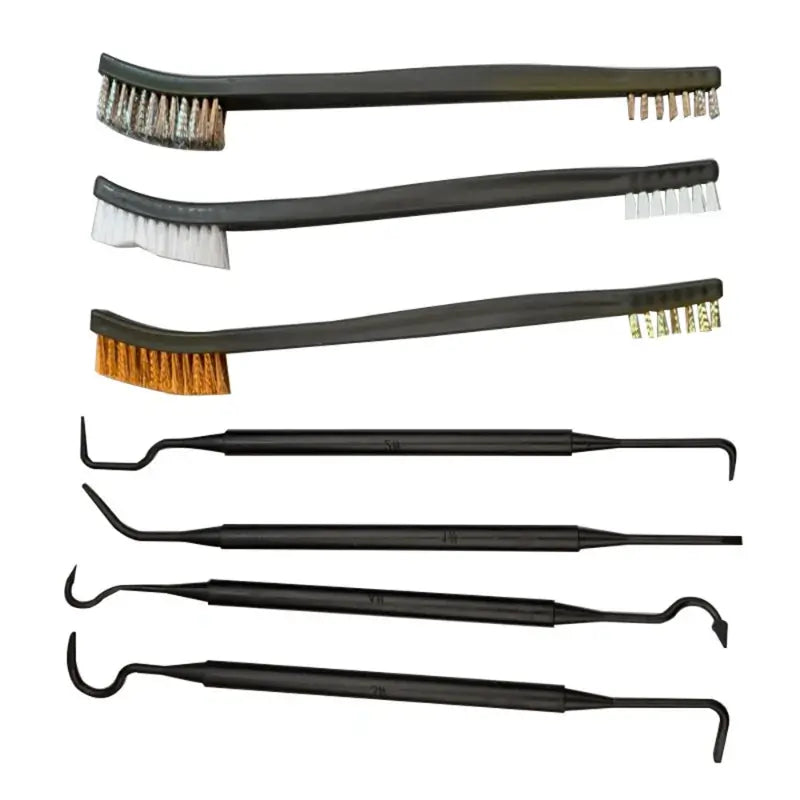 Double-end 3 pcs Mini Wire Brush Set Stainless Steel Brass Nylon Cleaning Polishing Detail Metal Rust Brush Cleaning Tool,HH-AA103