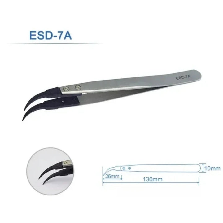Straight Handle ESD Tweezers-5