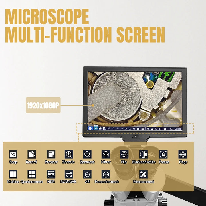 Katway LCD Digital Trinocular Microscope Stereo Zoom,7X-45X Magnification,HH-MH01B
