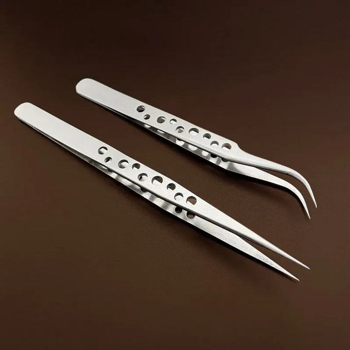 DIY Mobile Phone Repair Tools Curved and Straight Tip Tweezers,  HH-TW11