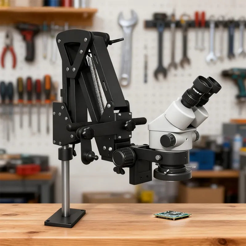Katway Binocular Stereo Microscope,7X-45X Magnification, LED Light HH-MH04A