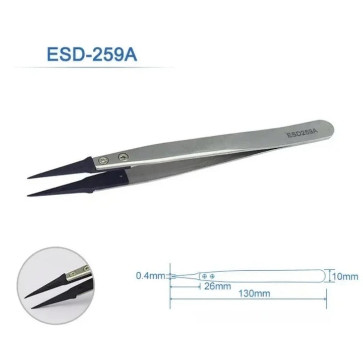 Straight Tip ESD Tweezers-6