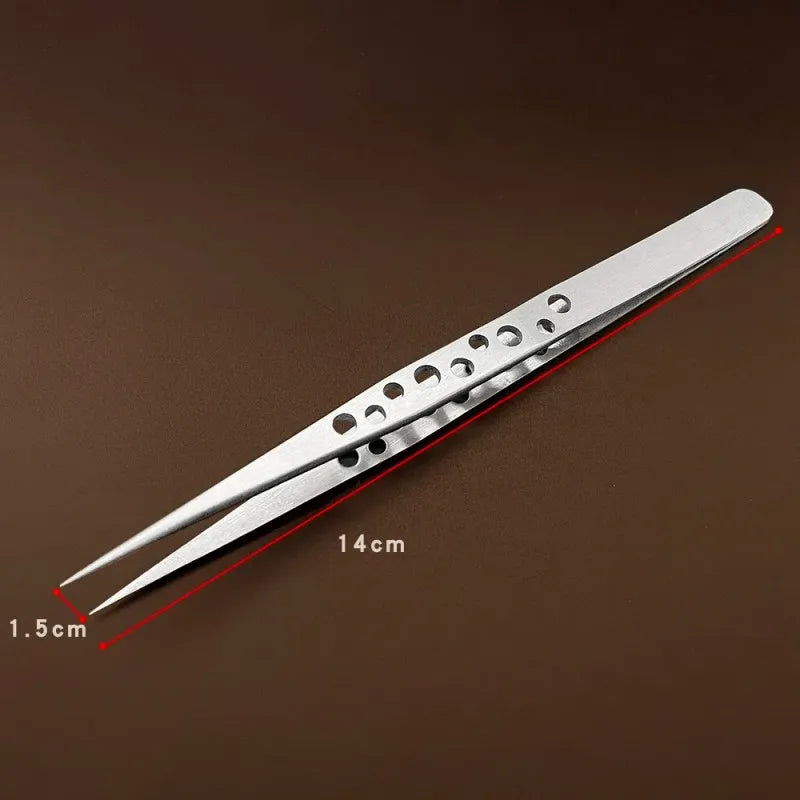 DIY Mobile Phone Repair Tools Curved and Straight Tip Tweezers,  HH-TW11