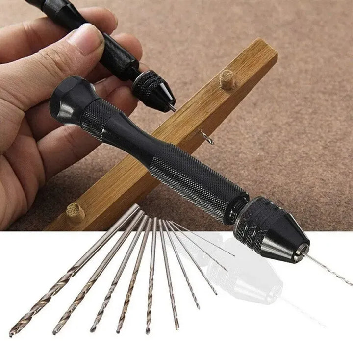10-Piece Mini Twist Drill Bit Set for Precision Drilling in Wood, Plastic, and Craft Projects,HH-AA25