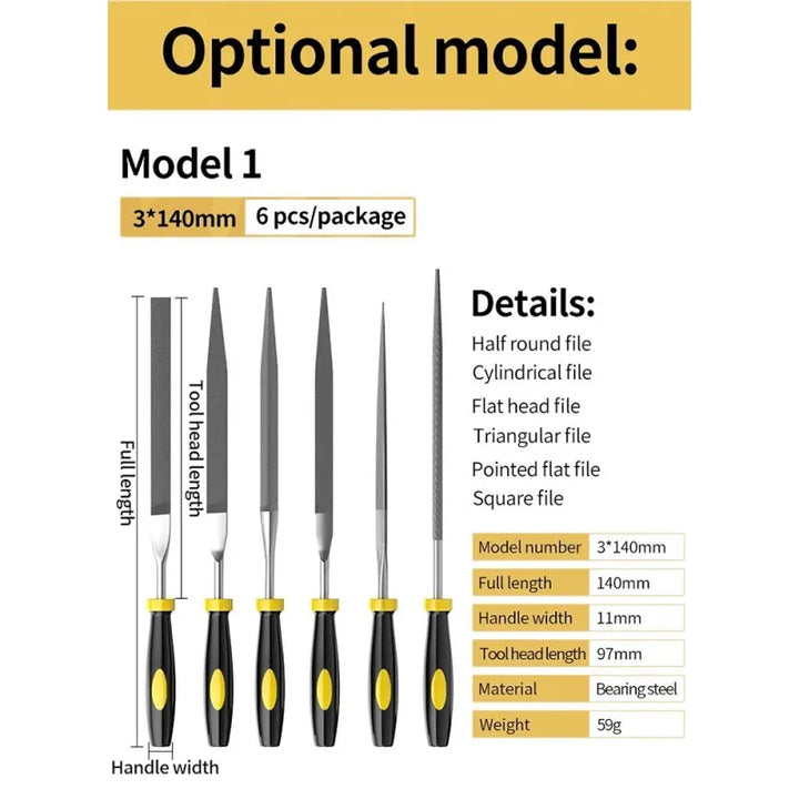 Small Needle File Set for Woodworking, Sanding, and Detailed Carving,HH-AA49