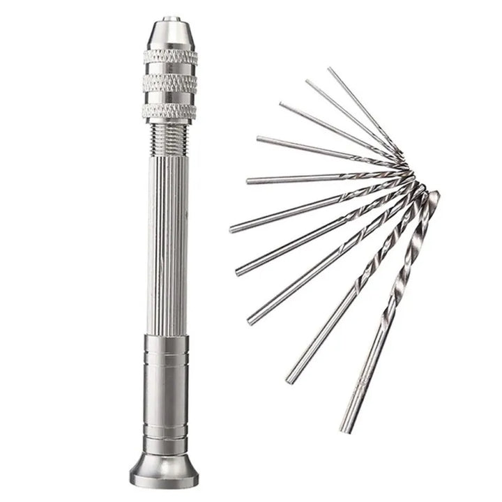 10-Piece Precision Mini Drill Set for Jewelry, Wood, Plastic, and Crafting Projects,HH-AA18