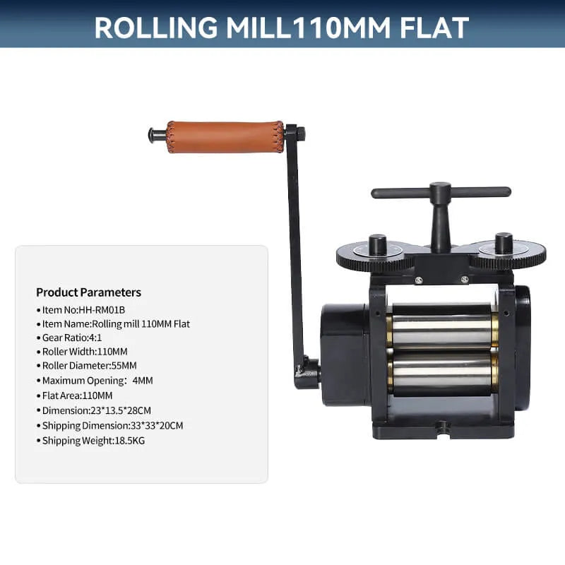 Black Rolling Mill 110MM - Flat,HH-RM01B