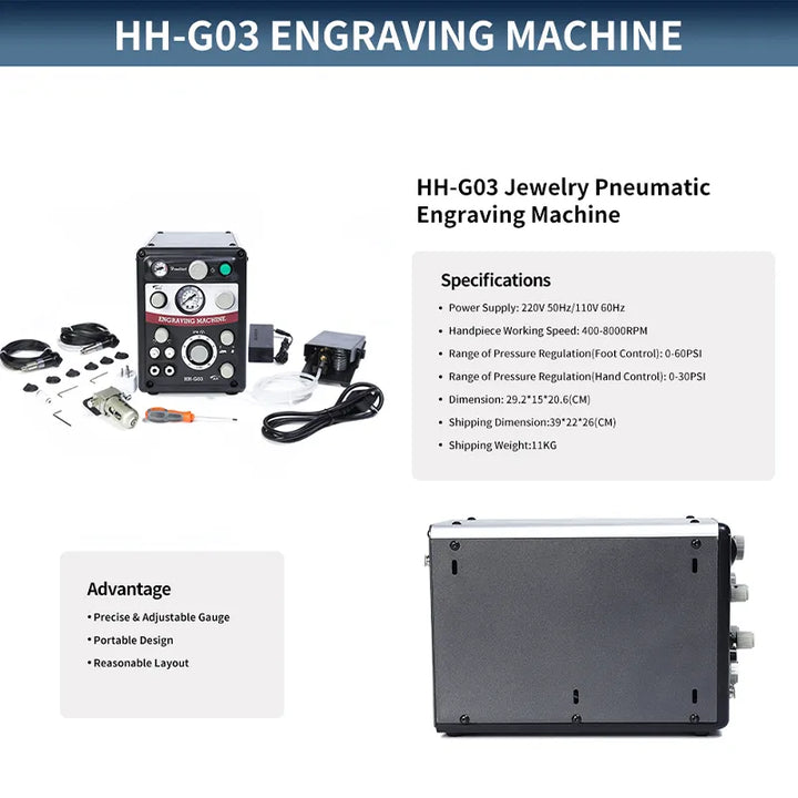 Jewelry Pneumatic Engraving Machine,HH-G03