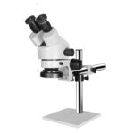 Katway HH-MS02A Binocular Stereoscopic Microscope,Single Arm Boom Stand,7X-45X Magnification