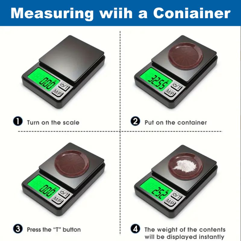 500g*0.01g Accurate Electronic Jewelry Gram Scale Precision Scale Portable Calibration Function Ultra-clear Display Kitchen Tool,HH-AA108 - Image 8