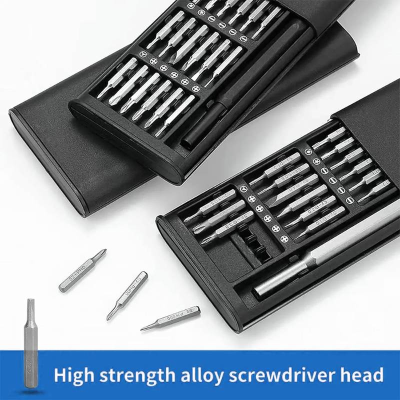 25 in 1 screwdriver set magnetic bit cross slot, hexagonal precision DIY detachable mini tool box suitable for smart home PC mobile phone repair,HH-AA104 - Image 10
