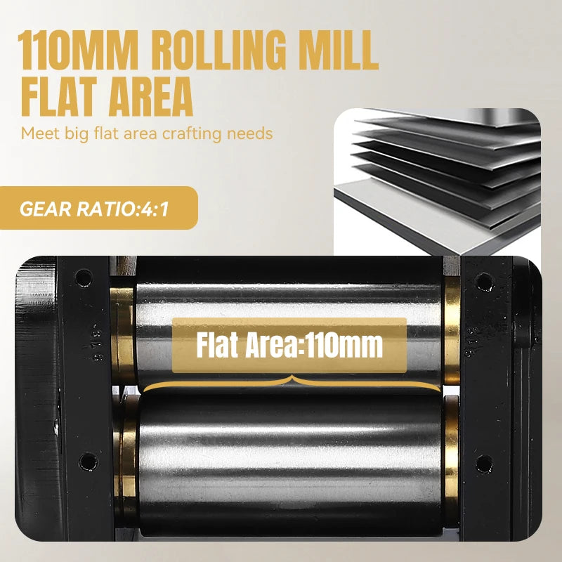 Black Rolling Mill 110MM - Flat,HH-RM01B - Image 7