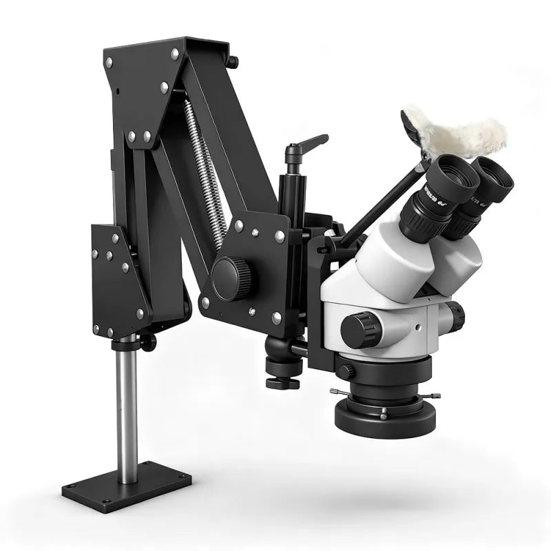 Katway Binocular Stereo Microscope,7X-45X Magnification, LED Light HH-MS01A-W