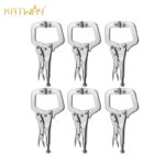 6-Pack Heavy Duty C-Type Clamp Tool with Swivel Spacer, HH-CF09