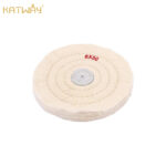 White Soft Cotton Polishing Wheel Benchtop Sander with Shaft Hole, HH-BW01