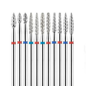 Set of 5 diamond nail drill bits-1