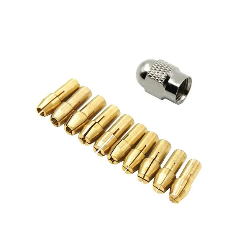 Brass Collet with Silver Nut-1
