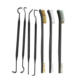 Double-ended mini wire brush set