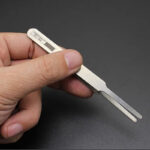 5pcs Professional Stainless Steel Straight and Curved Tweezers - Detail Repair Tools for Mechanical and Quartz Watchma,HH-AA107