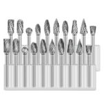 1/4'' Tungsten Carbide Burr Kit for Precision Woodworking and Metal Carving,HH-AA55