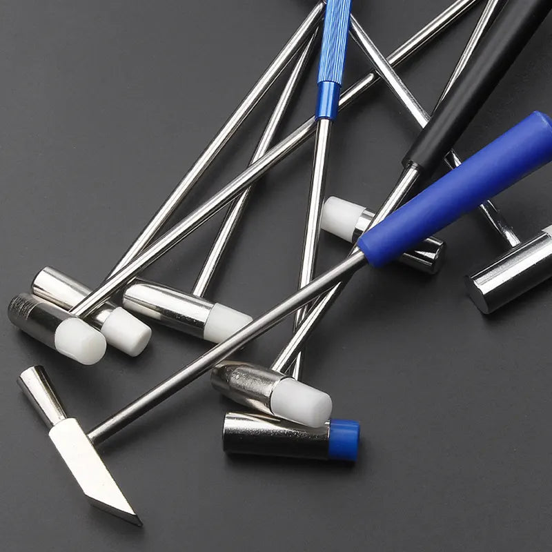 Set of 8 Solid Brass Hammers Watch Repair Tools, HH-BN02