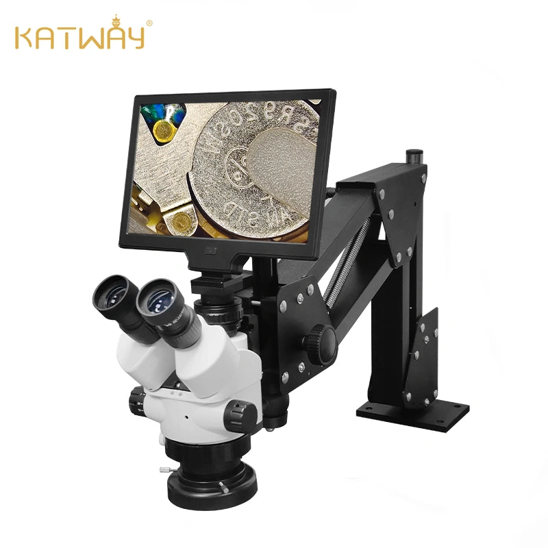 LCD Digital Trinocular Stereo Microscope
