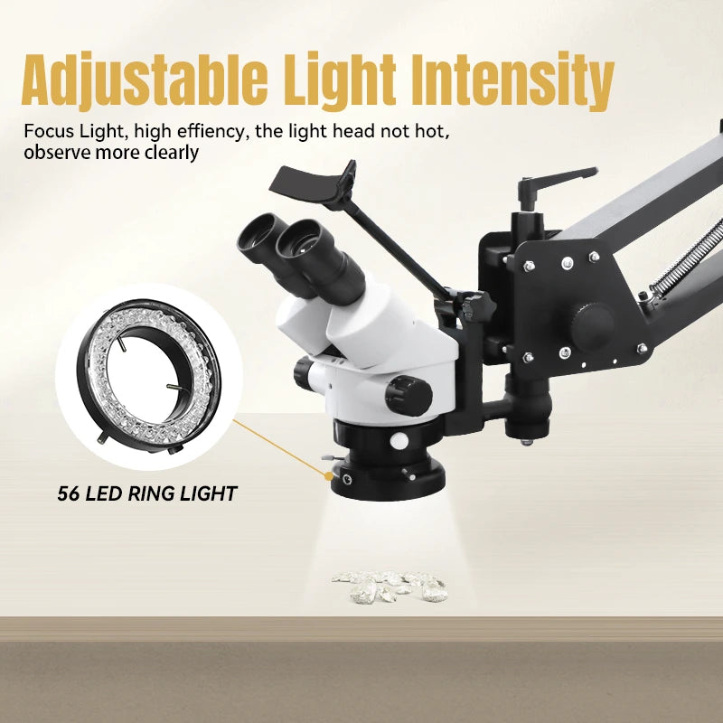 Katway Binocular Stereo Microscope,7X-45X Magnification, LED Light,HH-MS01A - Image 4