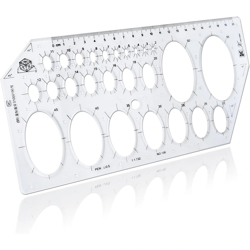 Clear Plastic Metric Ruler, HH-DS02