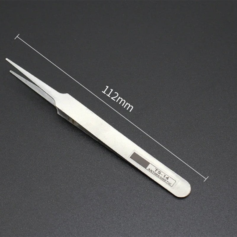 5pcs Professional Stainless Steel Straight and Curved Tweezers - Detail Repair Tools for Mechanical and Quartz Watchma,HH-AA107 - Image 3
