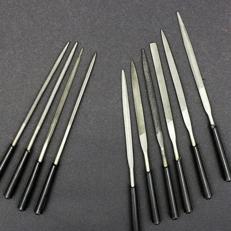 High-Quality Needle Files Set (5/10PCS, 3x140mm) for Crafting Metal & Stone,HH-AA48 - Image 2