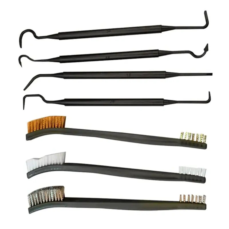 Double-end 3 pcs Mini Wire Brush Set Stainless Steel Brass Nylon Cleaning Polishing Detail Metal Rust Brush Cleaning Tool,HH-AA103 - Image 2