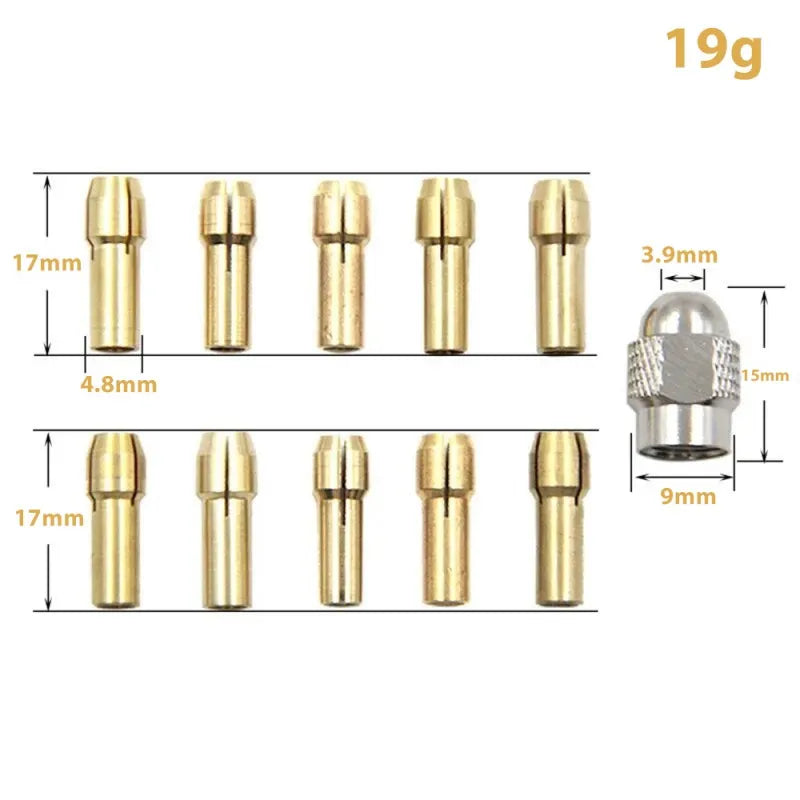 Brass Collet Screw with Silver Nut-3