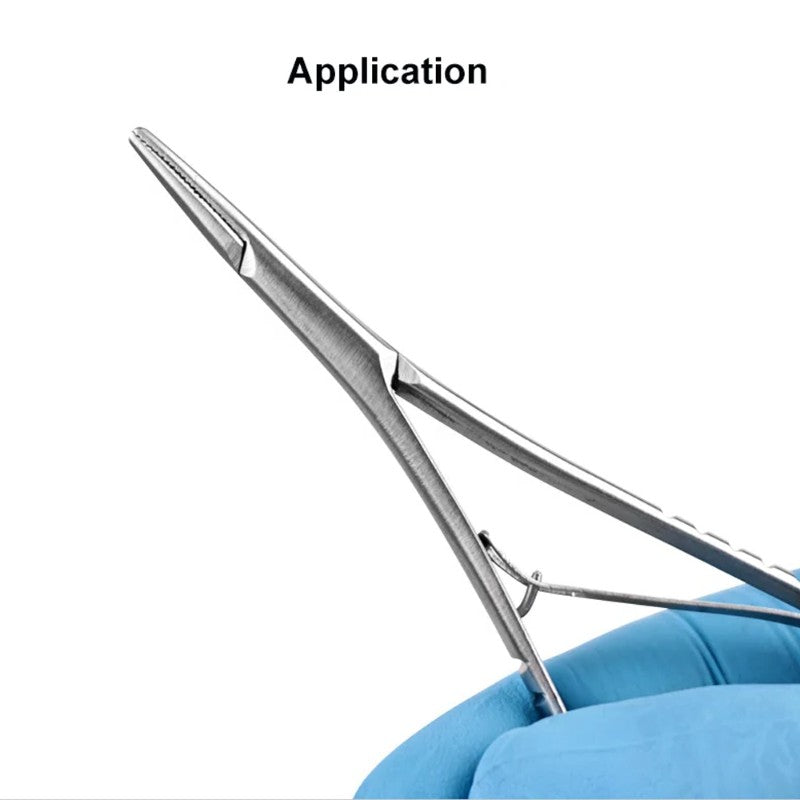 1 Pcs Stainless Steel Dental Needle Holder Tweezers Denspay Dental Mathieu Forceps Orthodontic Instrument Dentist Surgical Tools,HH-AA109 - Image 3