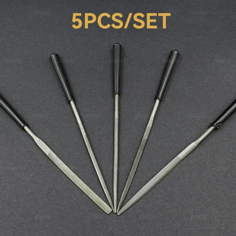 High-Quality Needle Files Set (5/10PCS, 3x140mm) for Crafting Metal & Stone,HH-AA48 - Image 3