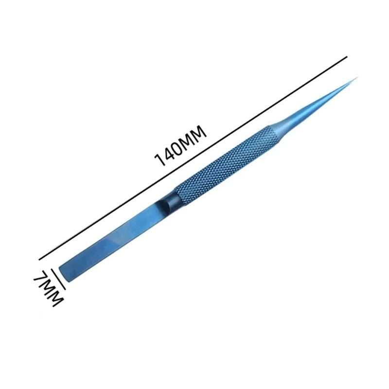 1PC Fingerprint Flying Wire Tweezers Titanium Alloy 0.15mm Fine Tip Phone Repair Curved Or Straight Tip,HH-AA112 - Image 3